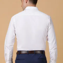 TABARD Men Spread Collar Solid Cotton Formal Shirt image 5