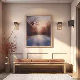 Sapana Carpet-Mats Beige Abstract No Shredding Polyester Carpet image 1