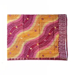 yashvi fab Leheriya Pure Cotton Handloom Leheriya Saree image 3