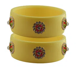 Vidhya Kangan Women Beige Bangle-picture-24