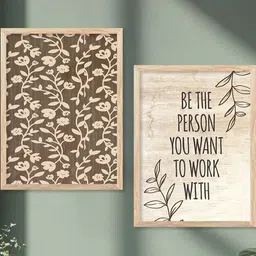 WALLLANE Brown Wood Wall Art-picture-26