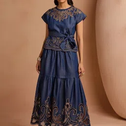 Style Island Women Printed A-Line Maxi Skirts-picture-13