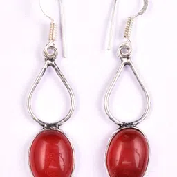 AAR Jewels Silver-Plated Alloy Turquoise Drop Earrings-image-73