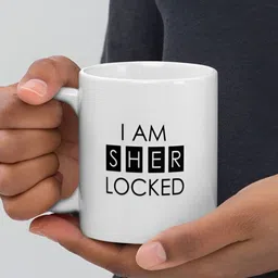 Mr UVD White & Black Graphic Printed Ceramic Mug 350 ml image 3