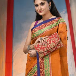 DESH BIDESH Woven Design Pure Cotton Saree-picture-27
