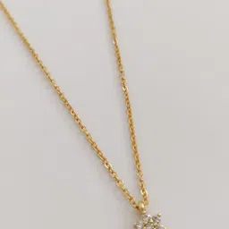 OM KRISHIV COLLECTION Gold-Plated Stoned Studded Necklace & Earrings With Pendant & Chain image 3