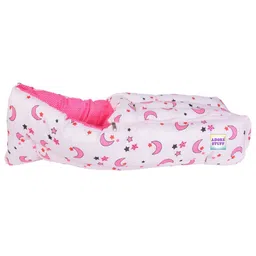 ADORE STUFF Pink & White Graphic Printed Baby Bed Set image 2