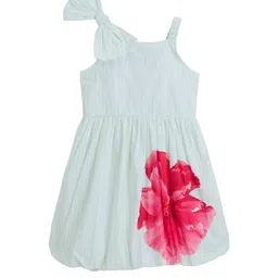 Hopscotch Floral Print One Shoulder Fit & Flare Dress-picture-32