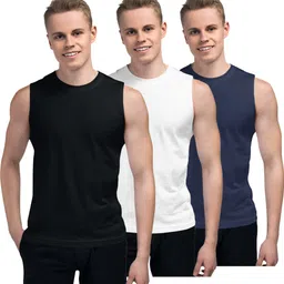 prime plus Pack of 3 mens vest combo pack Men Vest-picture-28