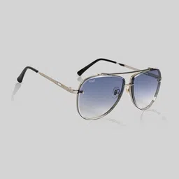 Irayz Unisex Blue Lens & Silver-Toned Aviator Sunglasses with-picture-28