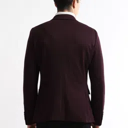 Arrow Slim-Fit Single-Breasted Notched Lapel Blazers image 3