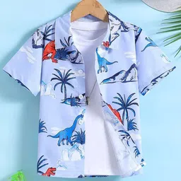 M J Fashion Unisex Pack of 2 Conversational Printed Cotton Casual Shirts-picture-52