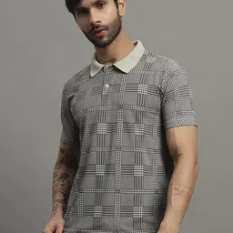 TIMBER HITCH Men Checked Polo Collar T-shirt-picture-21