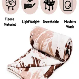 RRC Brown Geometric Printed AC Room 300 GSM Double Bed Dohar With 2 Pillow Covers image 4