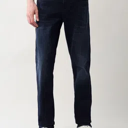 Arrow New York Men Straight Fit Mid-Rise Classic Light Fade Jeans-picture-10
