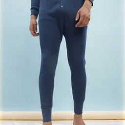 Dollar Men Blue Synthetic Wintercare Thermal Trouser-image-83