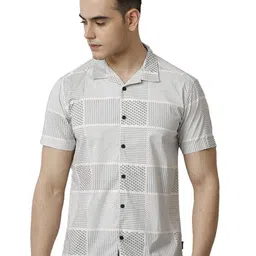 Voi Jeans Men Slim Fit Windowpane Checks Opaque Checked Casual Shirt-image-32