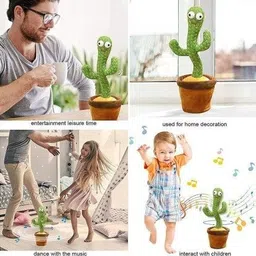 f a s t f r i e n d s High Quality Dancing Cactus Toy Talking Cactus Toy Singing + Recording + Danc image 4