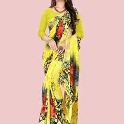 Moda Rapido Printed Poly Georgette Saree image 5