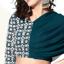 SANCIA Embroidered V-Neck Crop Top With Skirt image 2