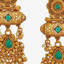 Kushal's Fashion Jewellery Contemporary Drop Earrings image 3