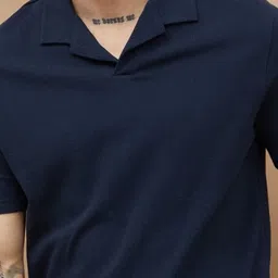 Forca by Lifestyle Cuban Collar Short Sleeves Cotton T-shirt image 5