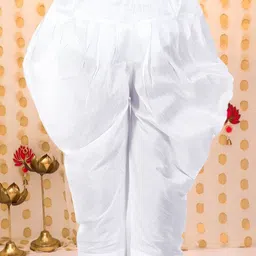 BownBee Boys Solid Dupion Silk Salwar image 4