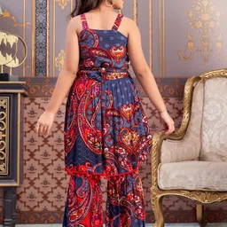 Aarika Girls Paisley Printed Regular Kurta with Palazzos image 5