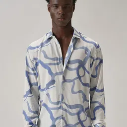 Banana Club Men Classic Slim Fit Opaque Printed Casual Shirt-picture-16