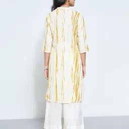 RANGMANCH BY PANTALOONS Women Printed Gotta Patti Kaftan Kurta image 4