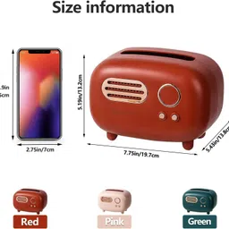 wynyc Vintage Radio Shape Tissue Box Holder Tissue Box Cartoon Tv Plastic Toilet Paper Holder image 4