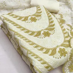 LeeliPeeri Designer Embroidered Unstitched Dress Material-picture-25