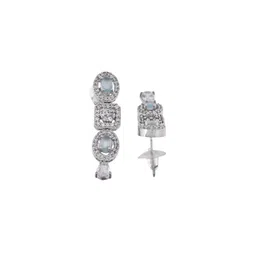Anouk Silver Plated American Diamond Studded Jewellery Set image 2