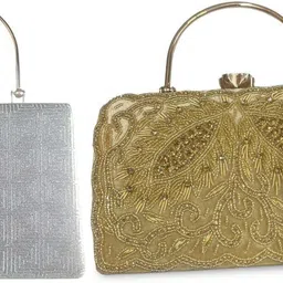 Party Silver, Gold Clutch-image-61