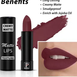 PERPAA Cremy Matte Set Of 3 Lipstick With Jojoba Oil- 3.5g Each-Rust-Tan Red-Crimson Red image 5