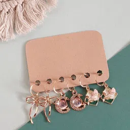 Octagon hub Geometric Drop Earrings-image-81