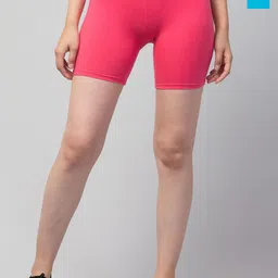 Attire Zone Women Pack of 2 Skinny Fit Low-Rise Cycling Sports Shorts-picture-18