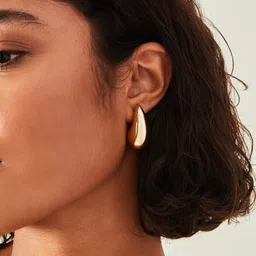 Accessorize Teardrop Shaped Hoop Earrings image 5