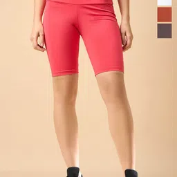 COLOR CAPITAL Women Pack of 4 Ankle-Length Fly Dry Cycling Shorts-picture-33