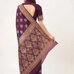 Maroosh Woven Design Zari Saree image 2