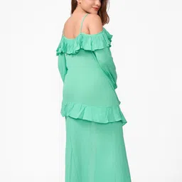 How When Wear Flared Sleeve Maxi Dress image 4