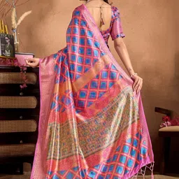 Eecoo Zari Silk Blend Mysore Silk Saree image 4