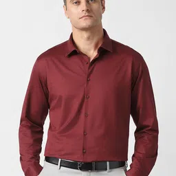 Van Heusen Slim Fit Spread Collar Pure Cotton Formal Shirt-picture-28