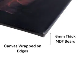 Tushaco Handicrafts White & Grey Religious Printed Canvas Wall Art image 3