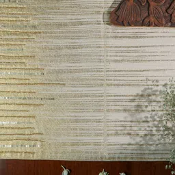 Revive Home Brown Foil-Embellished Table Runner-picture-14