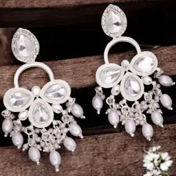 Anouk Women Gold-Plated Brass Drop Earrings-picture-20