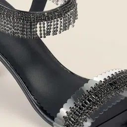 Metro Colourblocked Block Pumps image 3