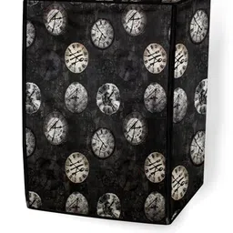 The Furnishing Tree Black Printed Washing Machine Cover image 4