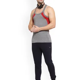 Sporto by Macho Men Pack Of 2 Super Combed Cotton Gym Vests image 5