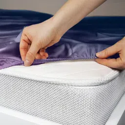 Stoa Paris Green & Purple 300 TC Fitted Double King Bedsheet Set 1.52 m x 1.98 m image 3